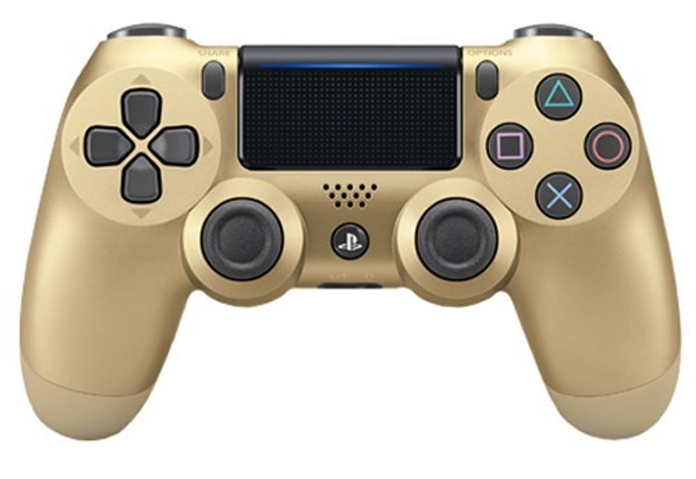 Беспроводной геймпад DualShock 4 для PS4 (DualShock 4 Wireless Controller) (золотой, 2ое поколение, CUH-ZCT2E: SCEE)