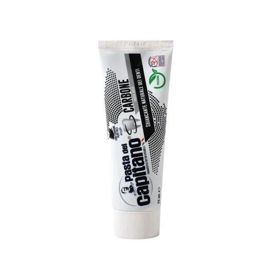 Pasta del Capitano Зубная паста Whitener Teeth With Charcoal / Отбеливающая с древесным углем 75 мл