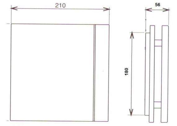 Решетка S&amp;P Design 210х210мм