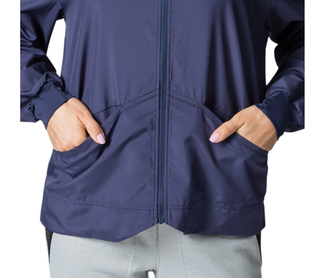 Женская Кофта теннисная Asics Club W Woven Jacket - небесный