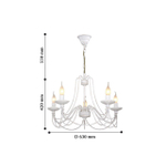 Подвесная люстра Chateau 2164-5P, 5*E14*40W. ТМ F-Promo