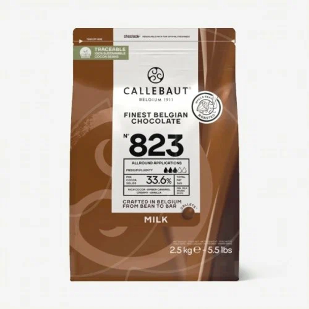 Шоколад молочный Callebaut Select 33,6%, 100 гр