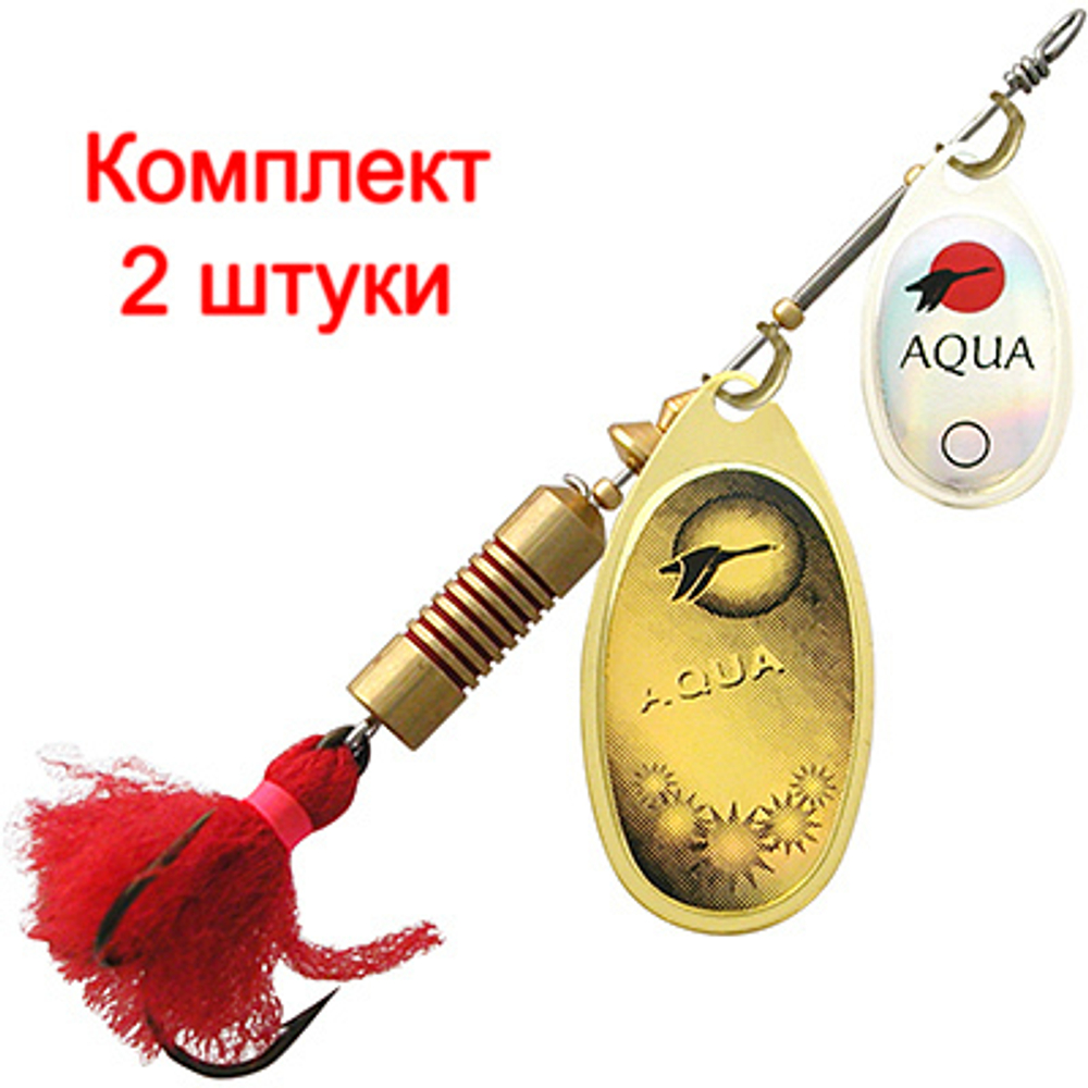 Блесна вертушка DOUBLE AGLIA 10,0g, № 1 + № 3, DUA-03