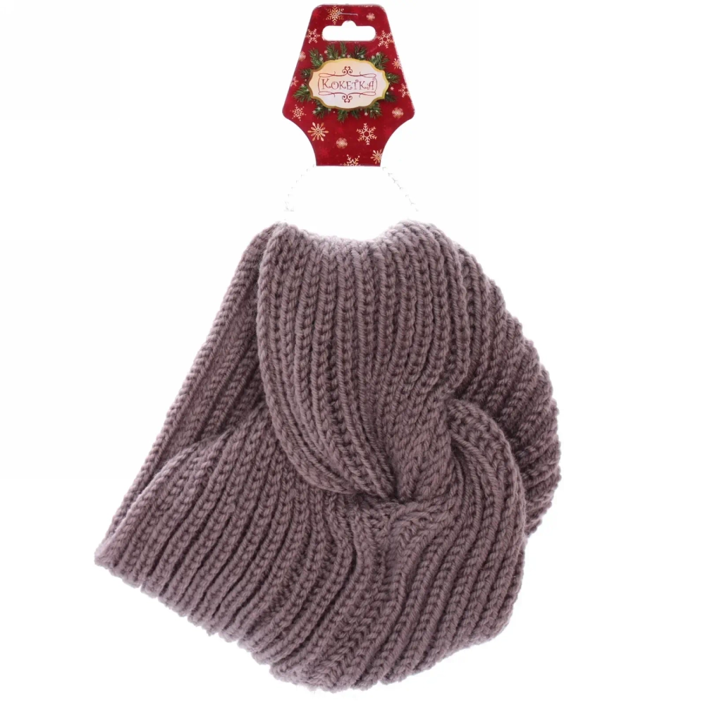 Повязка на голову теплая «Winter Turban», микс 6 цветов, 22*19см (Подвес Кокетка - Зима)