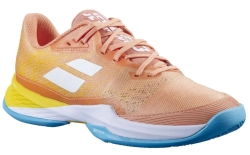 Женские теннисные кроссовки Babolat Jet Mach 3 Clay - coral/gold fusion