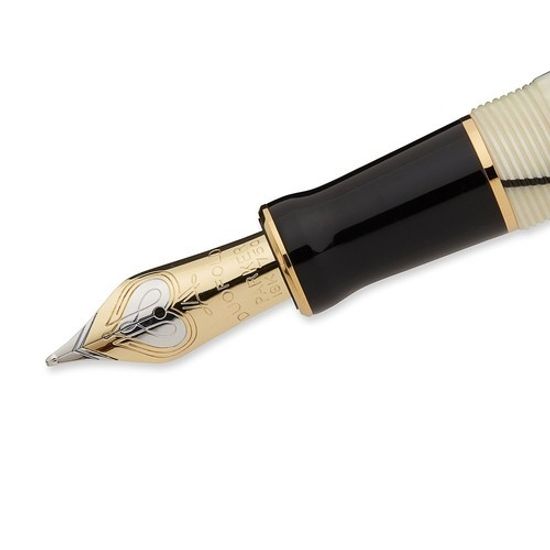 Перьевая ручка Parker Duofold F186, размер: Internatinal, цвет: Pearl & Black, толщина пера: F,  S0767460
