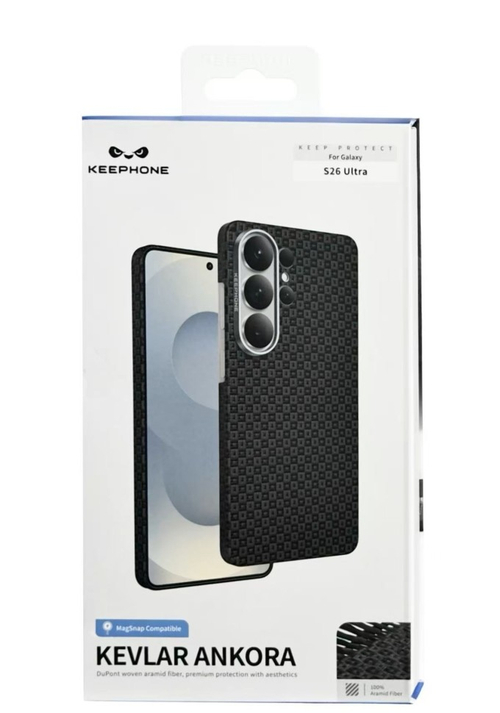 Накладка для Samsung Galaxy S26 Ultra Keephone Kevlar Ankora MagSnap черный