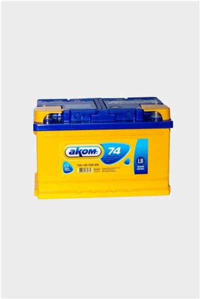 Аккумулятор АКОМ LB 74 А/ч обратный R+ 278x175x175 LB3 EN 700 А