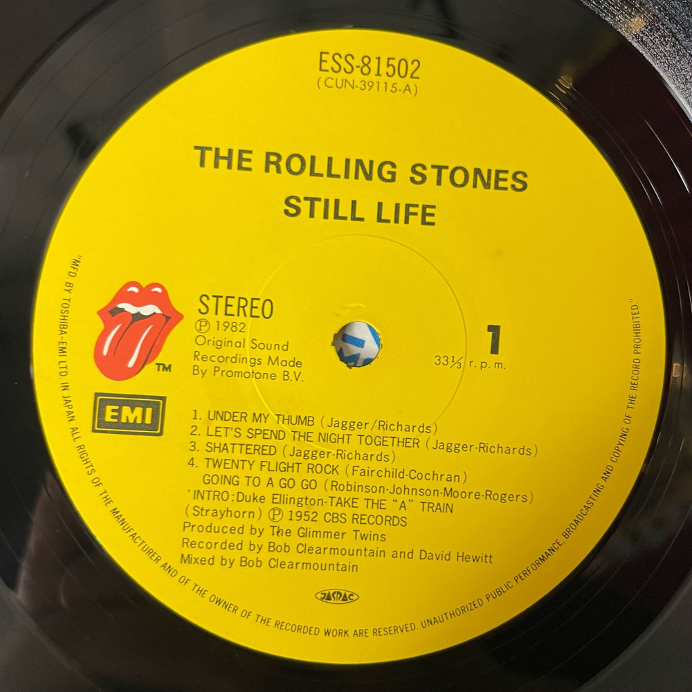 Винтажная виниловая пластинка LP The Rolling Stones Still Life (American Concert 1981) (Japan 1982) (Obi)