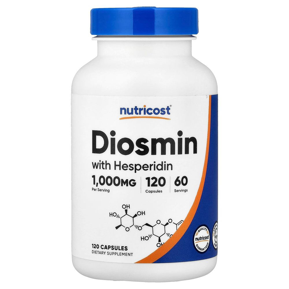 Nutricost, диосмин с гесперидином, 120 капсул