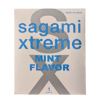 Презерватив Sagami Xtreme Mint с ароматом мяты - 1 шт. (Цвет: прозрачный)