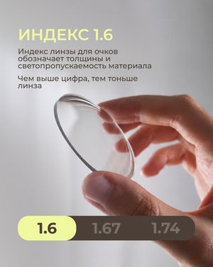 Фотохромная прогрессивная линза Corlinz Progressive Photochromic 1.6 Gray
