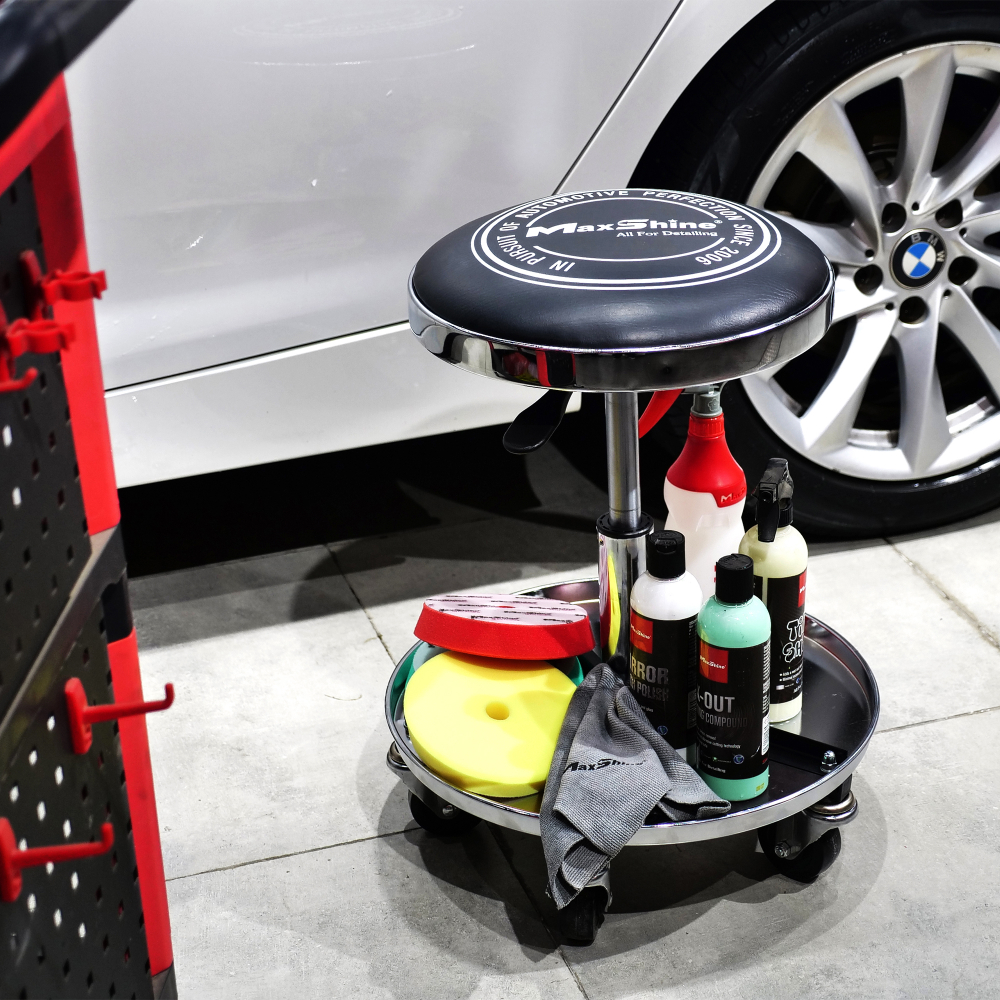 Табурет детейлера хромированный Detailing Stool MaxShine, 702315