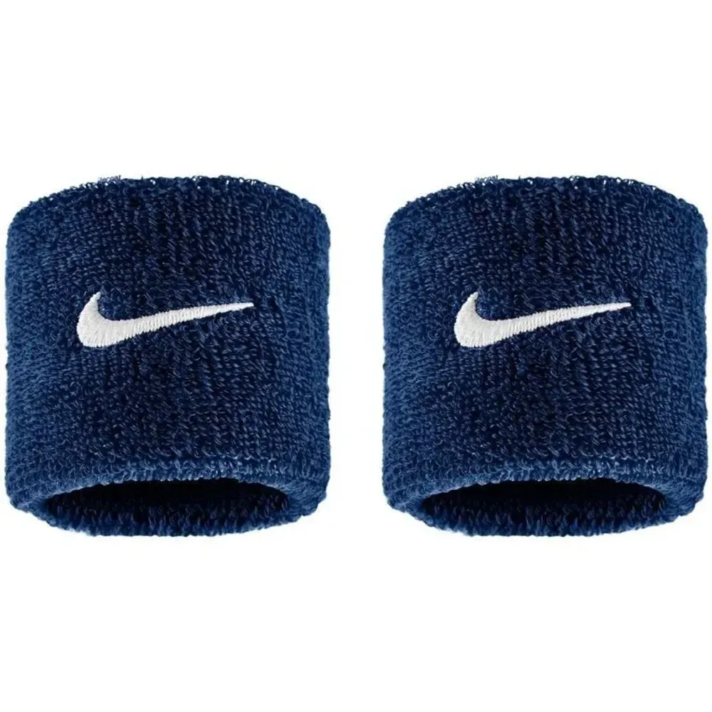 Напульсник теннисный Nike Swoosh 2P - college navy/white