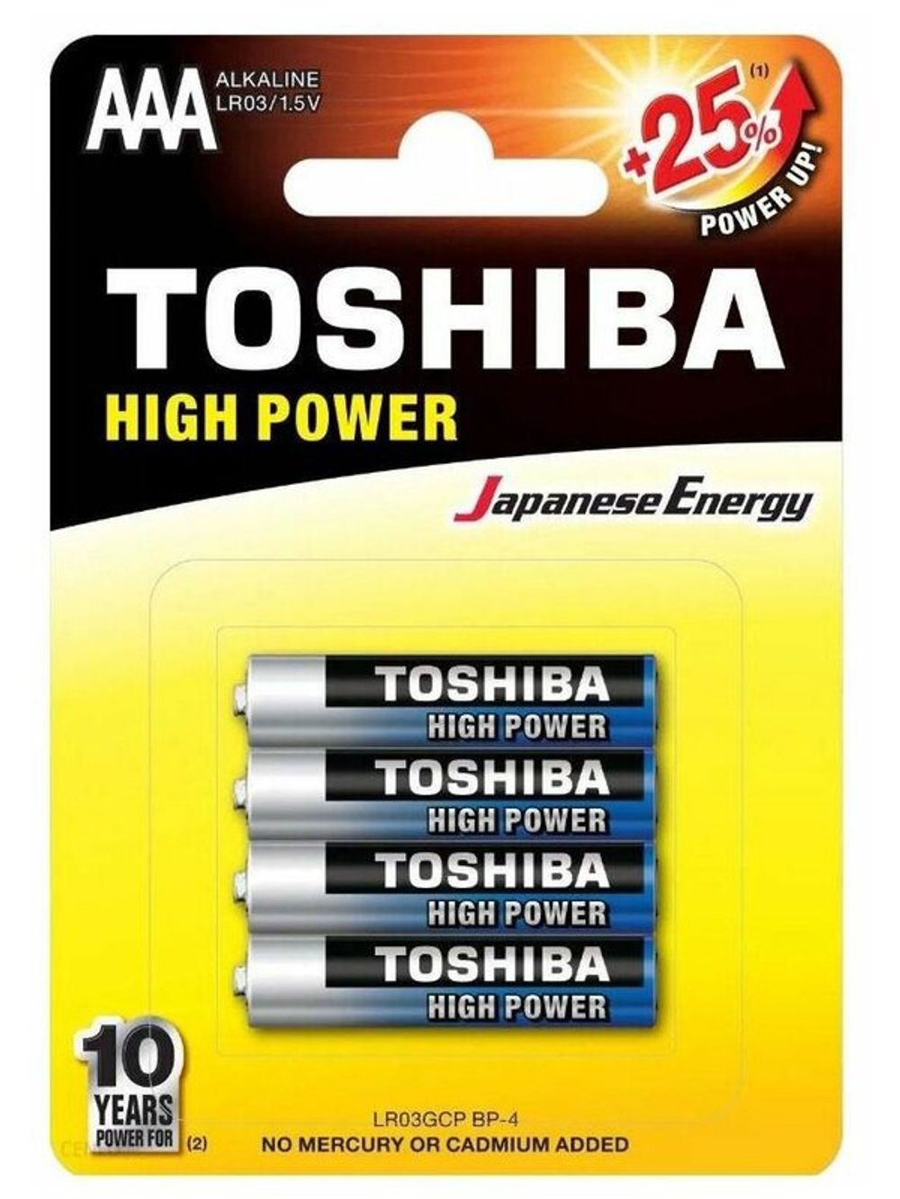 Батарейки Toshiba AАА4 BL4