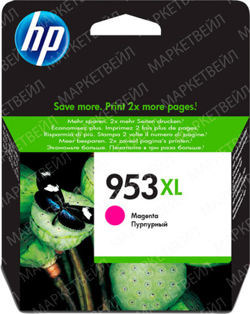 Картридж HP 953XL (F6U17AE) для OfficeJet Pro 8710/8720/8730/8210, пурпурный (1.45K) 26ml