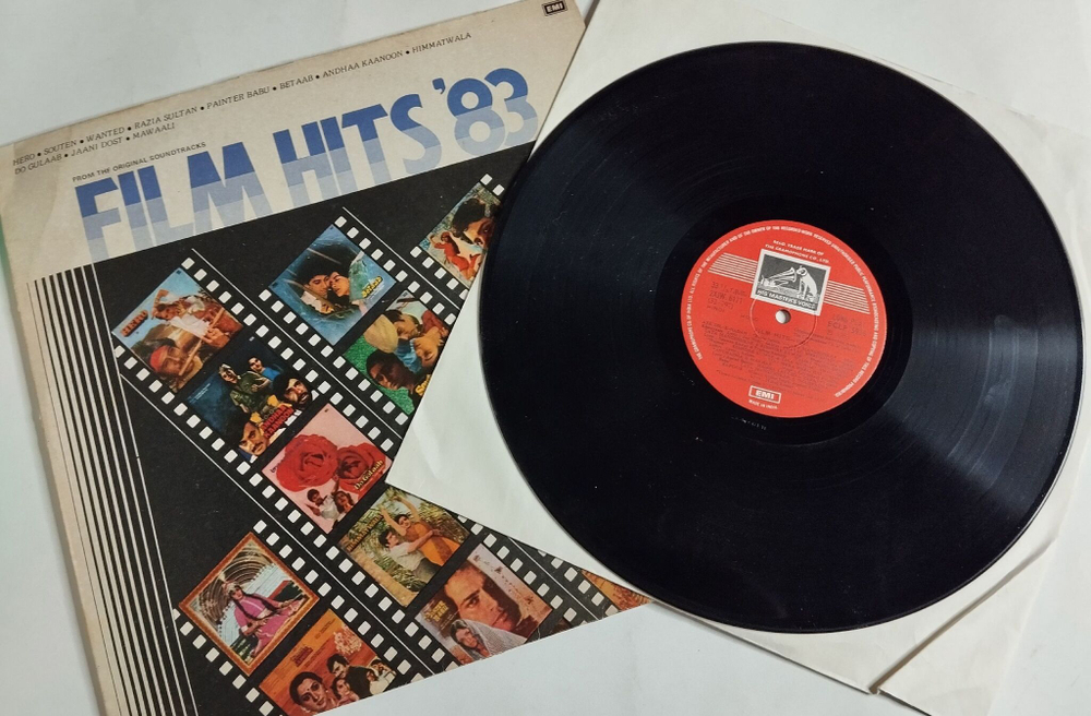Винтажная виниловая пластинка LP Хиты Индийских Фильмов Film Hits 83 (Индия 1984)
