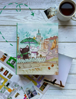 Фотоальбом на 200 фото 10х15 см, пластик. листы "cat's adventures: SPb" Приключения хвостиков в Санкт-Петербурге