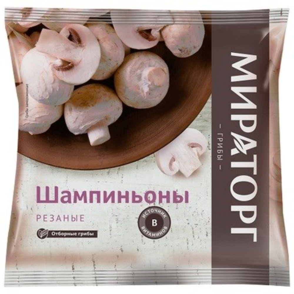 Шампиньоны Мираторг резаные 400 гр