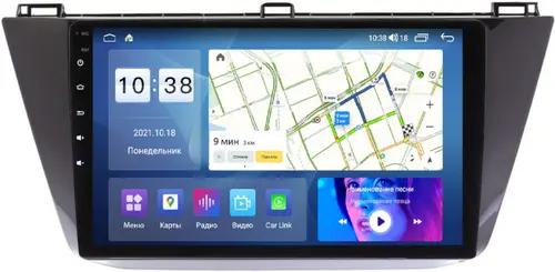 Магнитола для Volkswagen Tiguan 2017+ - Parafar PF975UHD на Android 13, Быстрая, QLED, CarPlay, 4G SIM-слот