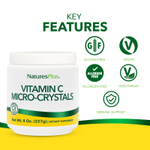 NaturesPlus, Микрокристаллы витамина C, 227 г (8 унций)