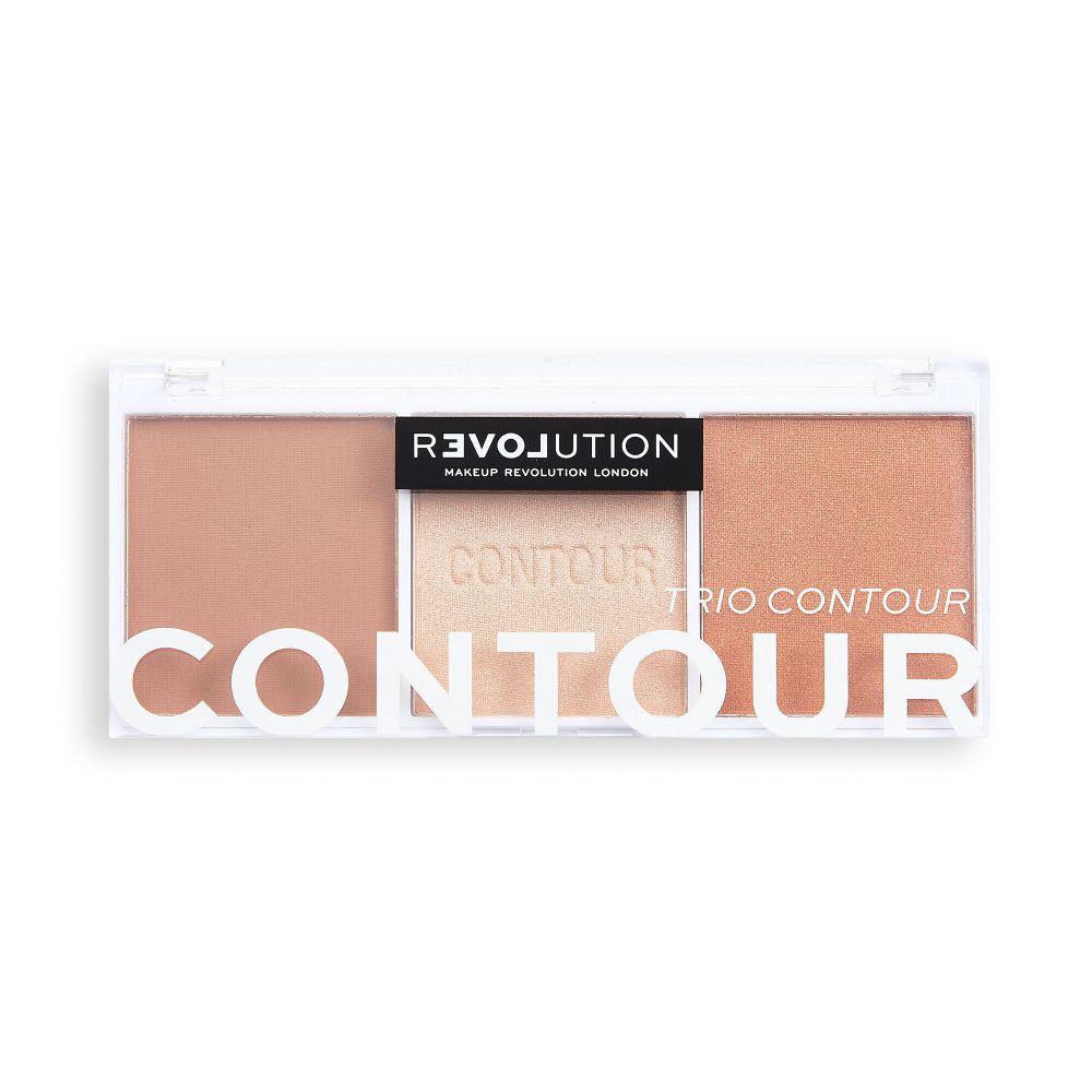Хайлайтер для лица Палетка для скульптурирования Revolution Contour Trio - Baked Suga