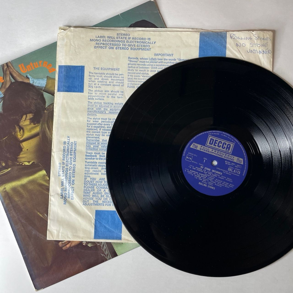 Винтажная виниловая пластинка LP The Rolling Stones No Stone Unturned (Англия 1973)