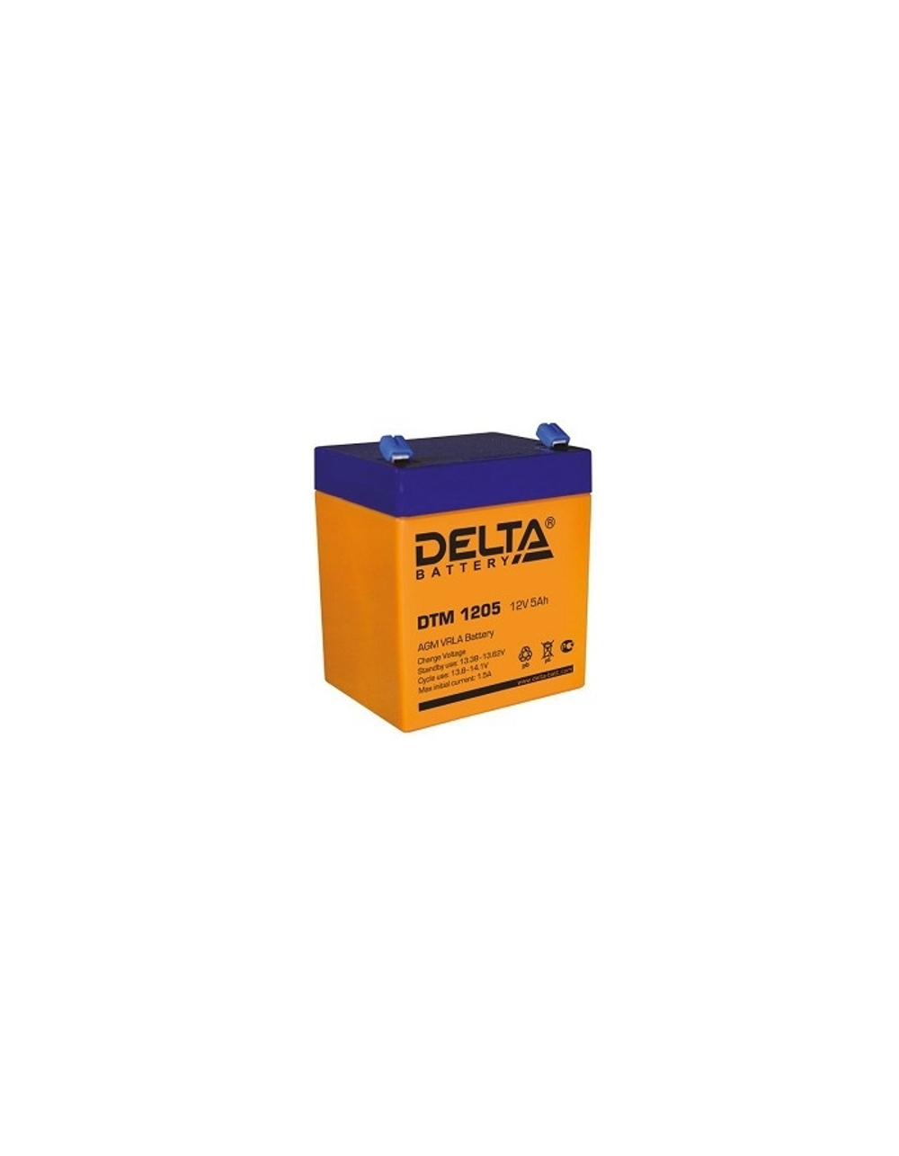 Delta DTM 1205  (5 А\ч, 12В) свинцово- кислотный аккумулятор