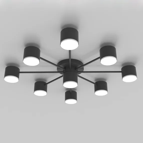 Люстра потолочная NewRgy CL-BLACK DOT-R001-GX53*9 BK, 9×15 Вт, чёрная