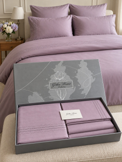 Gelin Home КПБ 6 пр. MIRA сиреневый цвет пододеяльник 200*220, простынь 240*260, наволочки 50*70 2шт, декоративные наволочки 50*70 2шт GLNN532 — фото 7