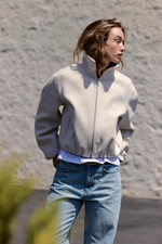 БОМБЕР ИЗ МЯГКОЙ ТКАНИ — ZARA