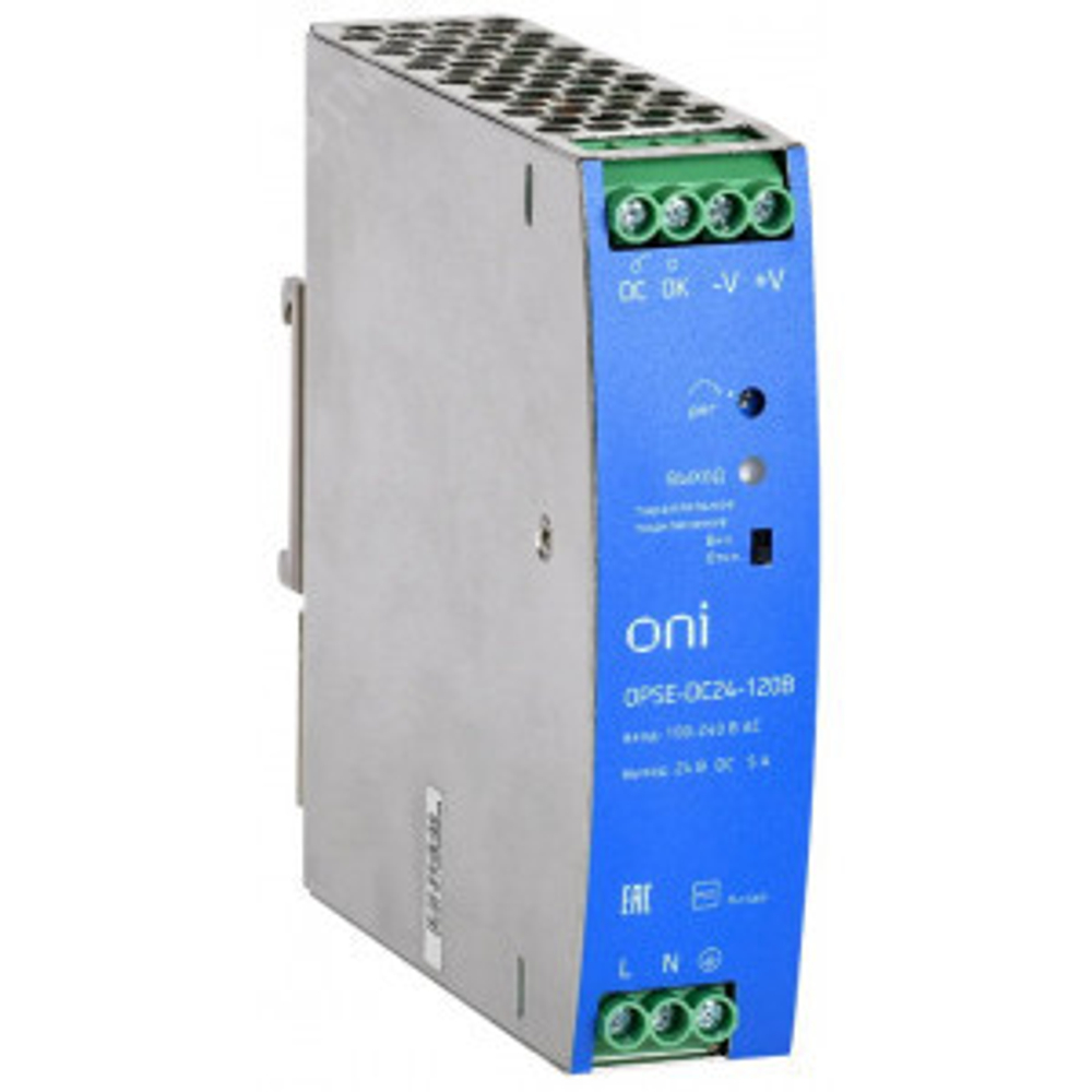 Блок питания  220/24  IEK ONI  OPSE 220В AC/24В DC 120Вт  OPSE-DC24-120B
