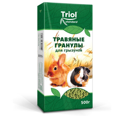 Triol Травяные гранулы для грызунов 500 г