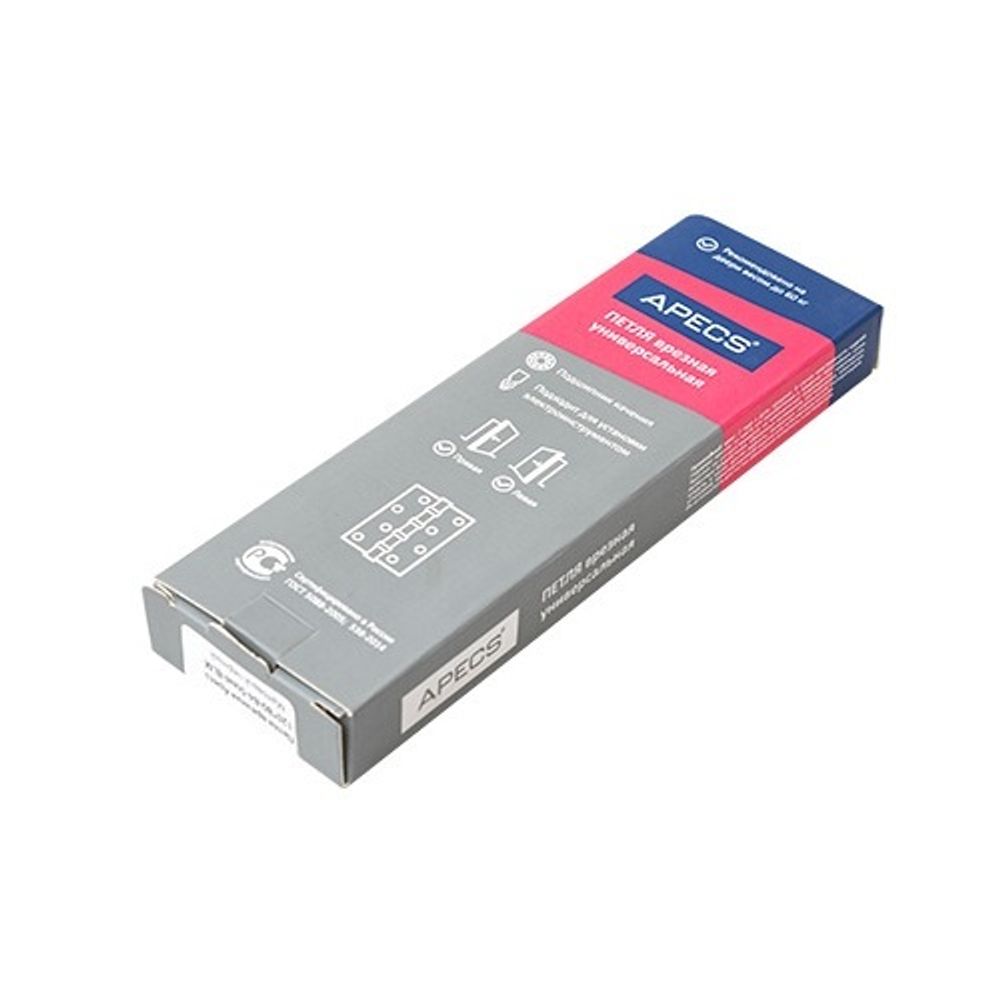 Петля дверная APECS 120x80-B4 Steel BLM черный матовый (1шт)
