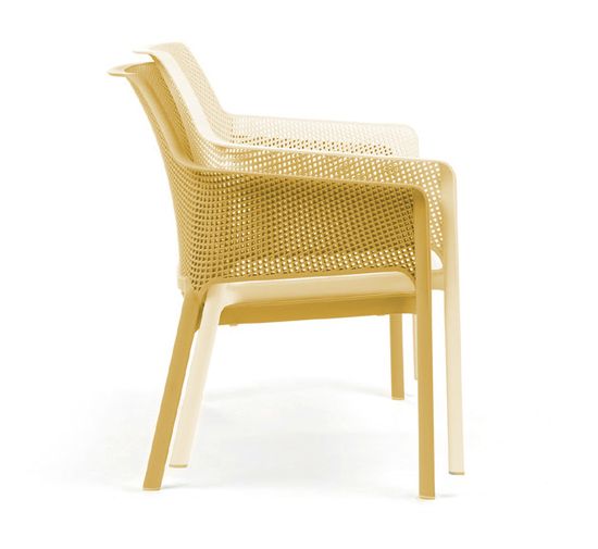 Диван пластиковый Net Bench Nardi цвет горчичный