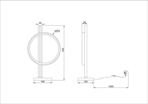 Настольная светодиодная лампа Arte Lamp FLUIDO A3913LT-10BK