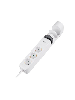 Удлинитель 3х1.5м на струбцине с заземл. с выкл. 3 USB выхода (2А+1С) IP20 ПВС 3х1 ETD-03U-150-wh (3х1.5) бел. JAZZway 5059535