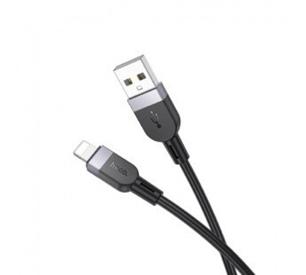 Usb Кабель-зарядка Lightning Hoco X109 2.4A 1м силиконовый черный
