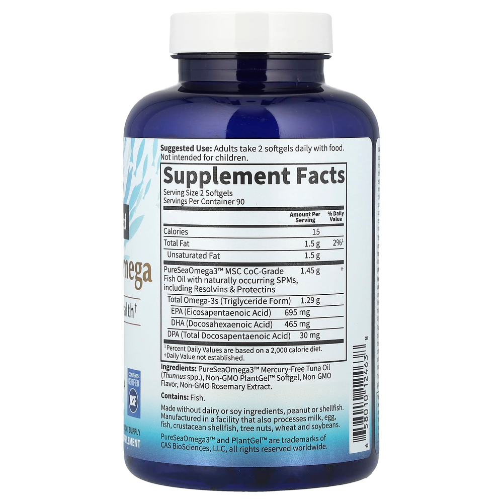 Garden of Life, Dr. Formulated, улучшенная формула омега жирных кислот, со вкусом цитрусовых, 180 капсул