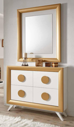 Узкая тумба Cloe 2000 Oro-10/Blanco Disemobel
