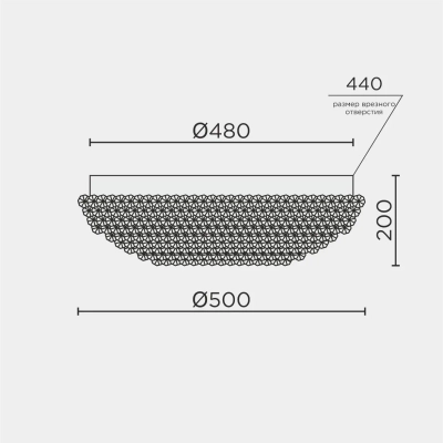 Потолочная люстра MODELUX ML.2320.500 GD