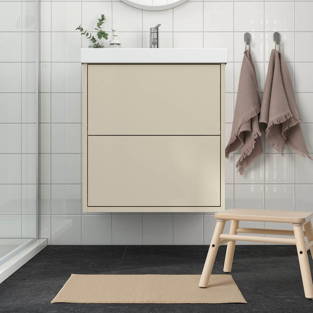 IKEA FINTSEN  (ИКЕА ФИНТСЕН)  -  Коврик для ванной - бежевый 40x60 см