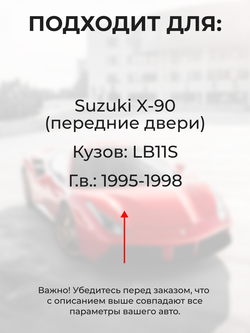 Ремкомплект ограничителей дверей Suzuki X-90 LB11S (2 двери, тип 8) 1995-1998