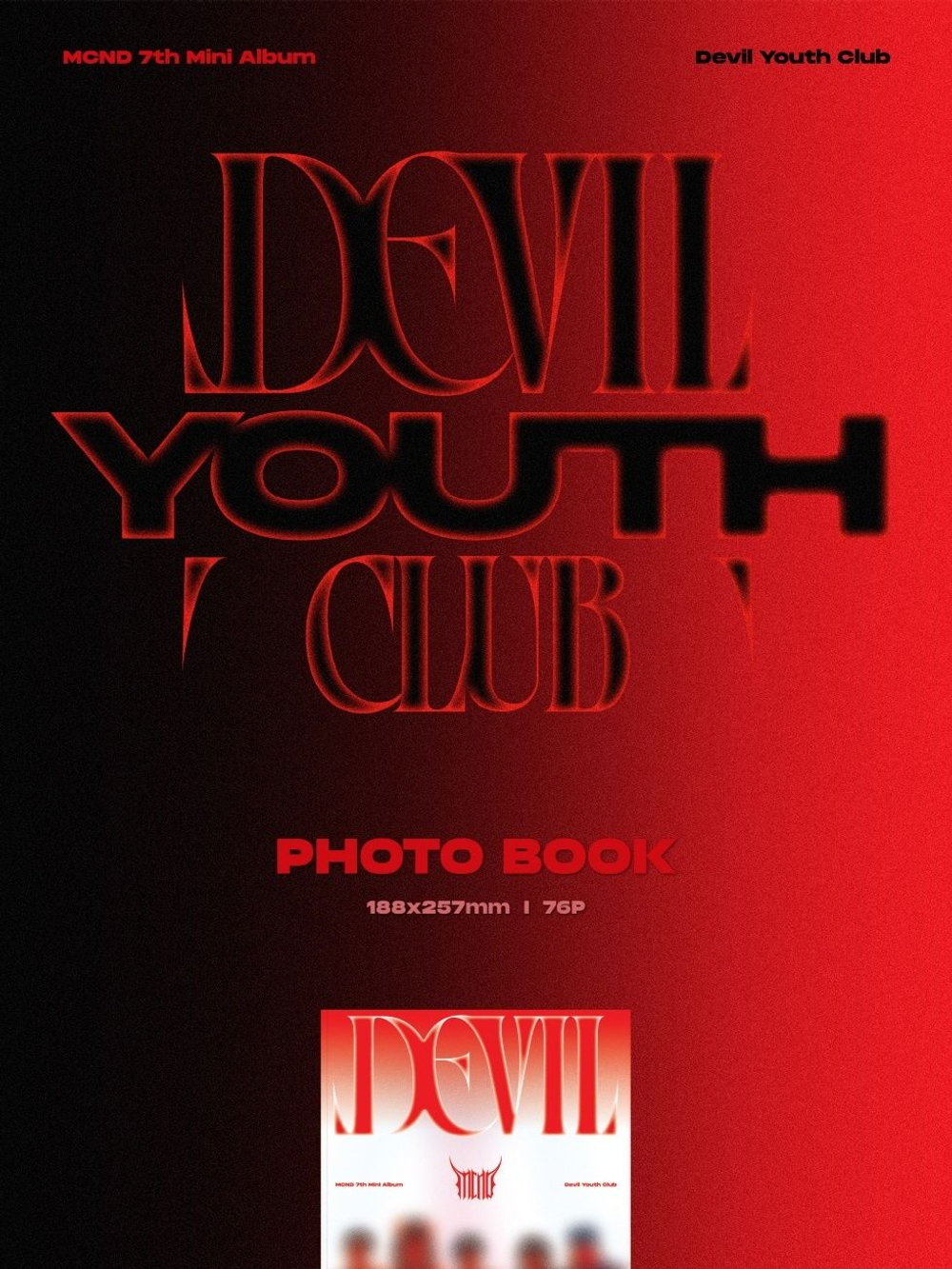 Альбом MCND - DEVIL YOUTH CLUB 7th Mini Album RNADOM Version