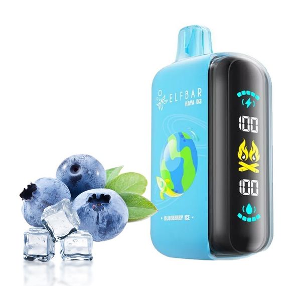 ELF BAR RAYA D3 - Blueberry Ice (5% nic)