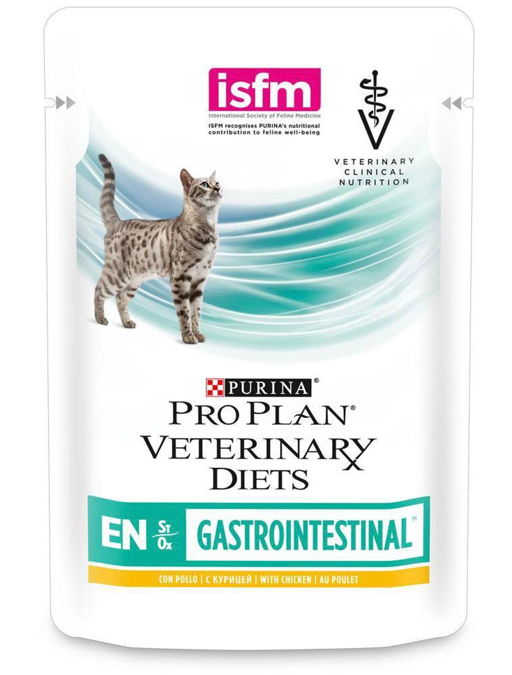 Паучи PRO PLAN VETERINARY DIETS EN Gastrointestinal при расстройствах пищеварения с курицей в соусе 85 г