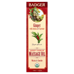 Badger, Масло для массажа глубоких тканей, имбирь с арникой и кайенским перцем, 118 мл (4 жидк. унц.)