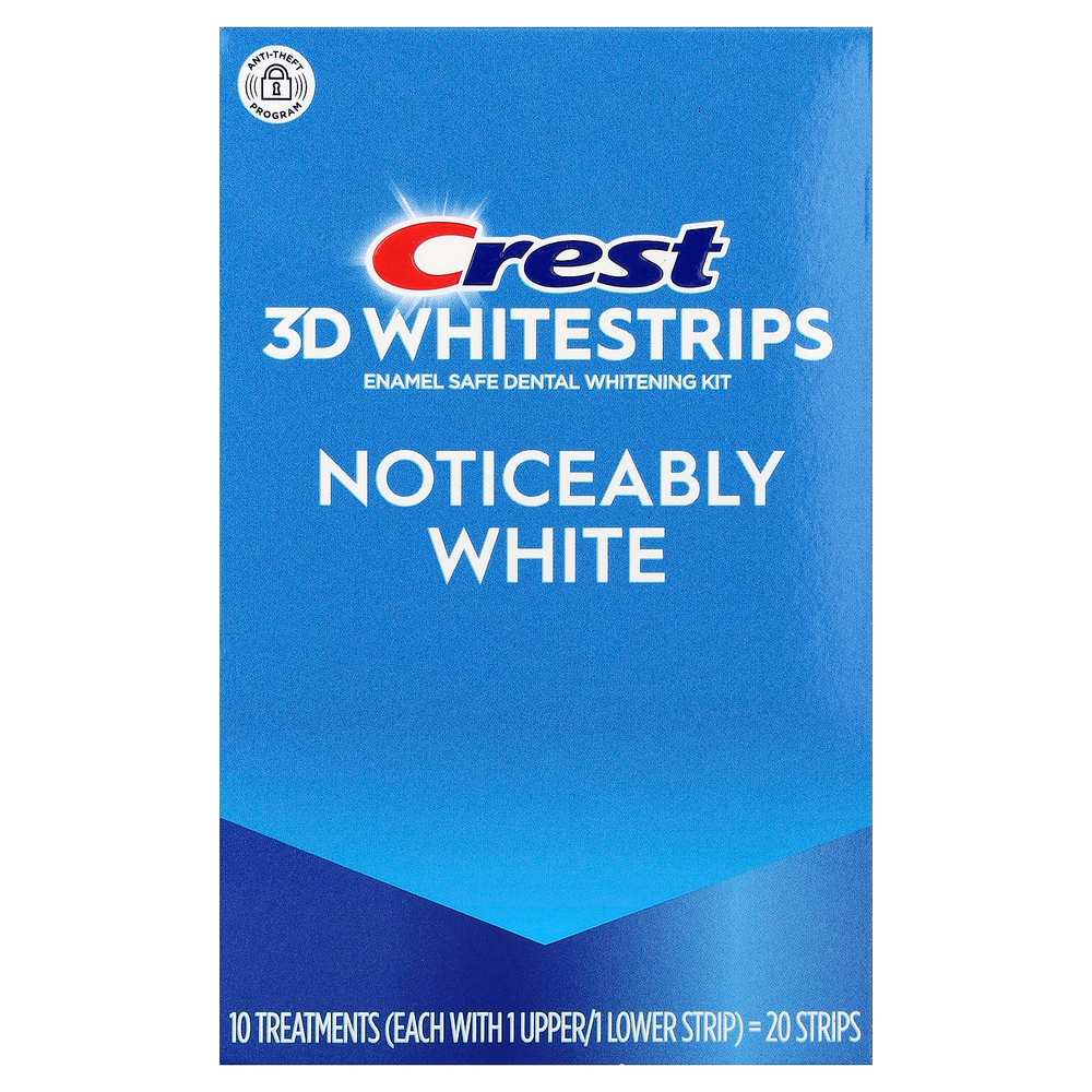 Crest, 3D Whitestrips, набор для безопасного отбеливания зубов, 20 полосок