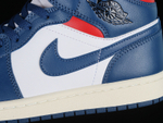 Jordan 1 Mid French Blue Gym Red