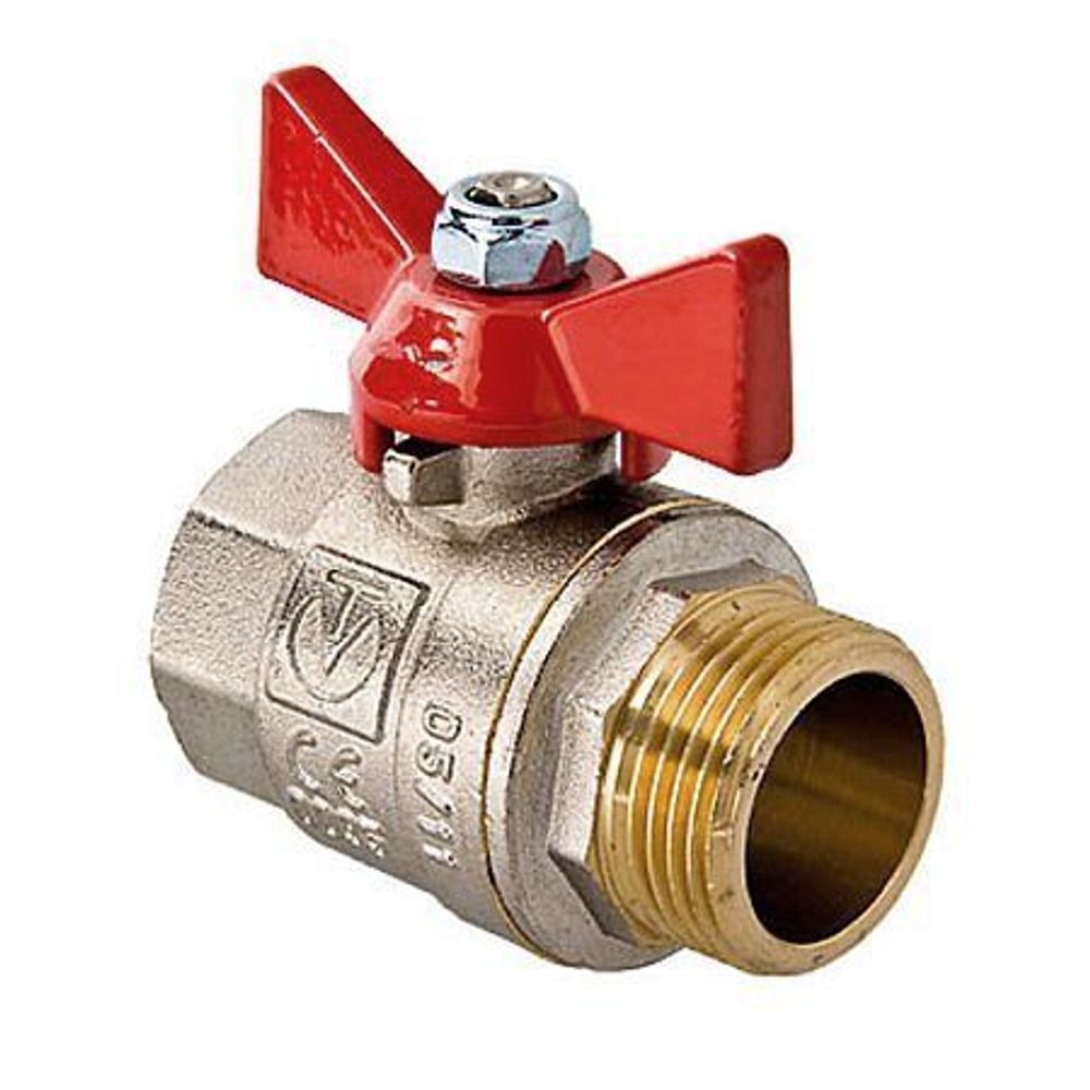 Кран шар. 1" г/ш  бабочка VALTEC Валтэк